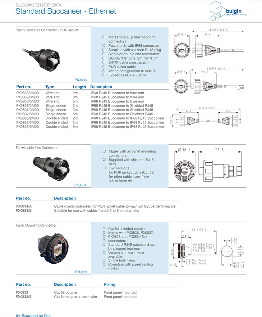RJ45系列連接器技術(shù)參數(shù)